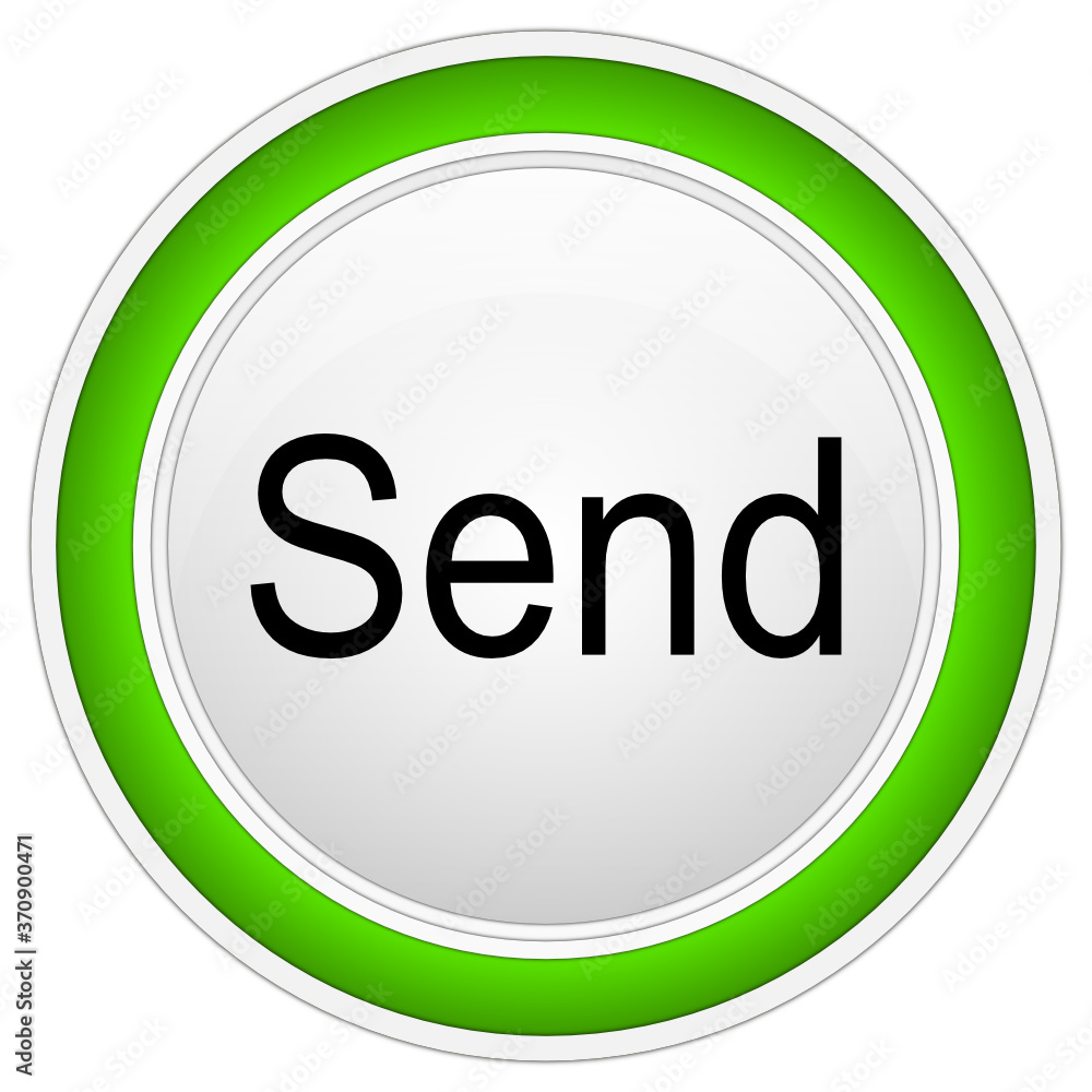 Send Button on white background - illustration Send Button on white background - illustration