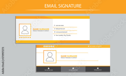 modern email signature design template