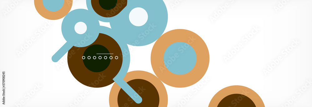 Circles and lines abstract background for covers, banners, flyers and posters and other templates