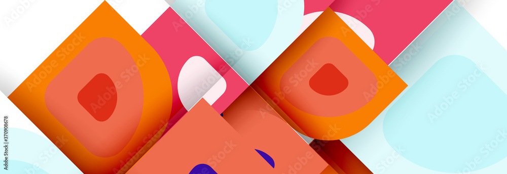 Set of vector modern geometric abstract backgrounds with repeating abstract round shapes patterns and shadow effects Set of vector modern geometric abstract backgrounds with repeating abstract round shapes patterns and shadow effects