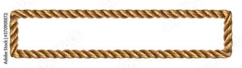 Rope Frame. Vector illustration. White background