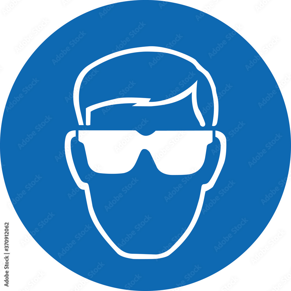 eye protection must be worn mandatory signs Stock Illustration Adobe