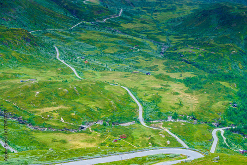 Mountains landscape. Norwegian route Sognefjellet © Voyagerix