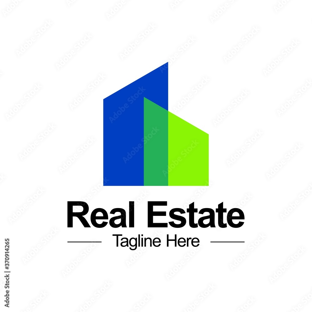 real estate company logo template	
