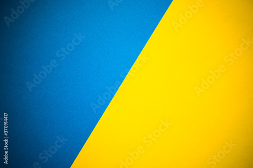 Yellow and blue abstract diagonally divided background