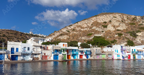 Klima fishing village, Milos island, Cyclades, Greece. 