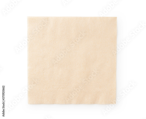 Paper napkins on a white background