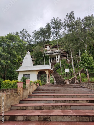 old temple between mountain