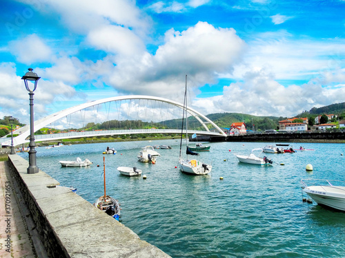 Bridge over the river in Plentzia, Bizkaia, Basque Country