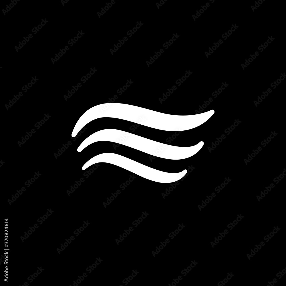 Air icon, symbol of wind energy. Vector sign Air icon, symbol of wind energy. Vector sign