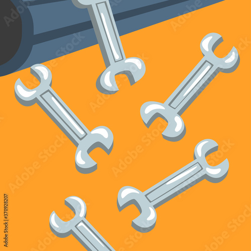 Metal Products Manufacturing, Steel and Alloys Production, Metallurgical Industry Concept Vector Illustration