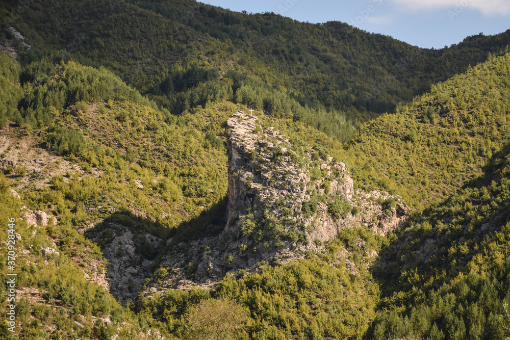 beautiful mountain scenery in the Valbone nature park