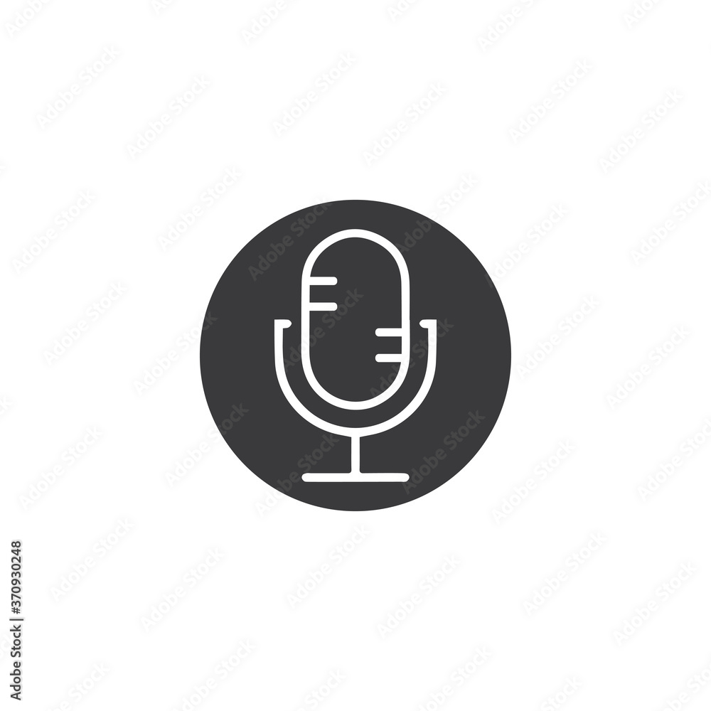 Microphone Icon vector Design Template Microphone Icon vector Design Template