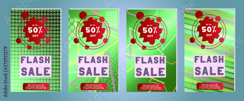 Modern promotion web banner for social media and mobile apps. Web stories templates