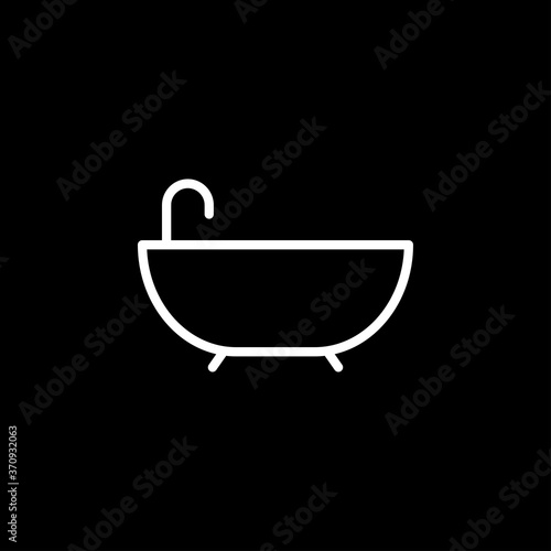 Vector bathroom icon. Premium quality graphic design. Modern signs
