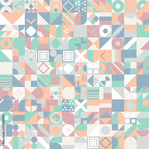 Abstract shapes compositions. Colorful Vector background