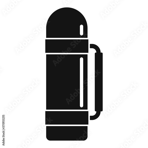 Survival thermos bottle icon. Simple illustration of survival thermos bottle vector icon for web design isolated on white background