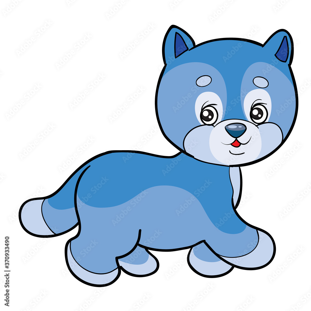 cute blue kitten, cartoon illustration, isolated object on white background, vector illustration, cute blue kitten, cartoon illustration, isolated object on white background, vector illustration,