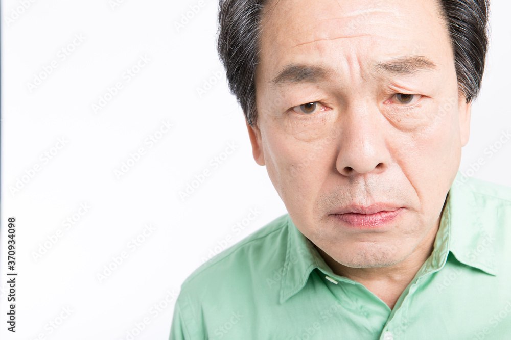 Obraz premium 怒る男性