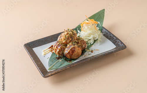 Takoyaki ball dumplings or Octopus balls photo