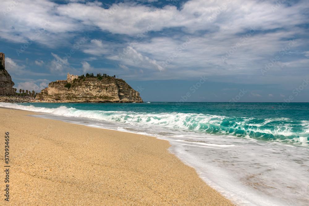 Spiaggia della Rotonda, Santa Maria dell'Isola, Tropea, Calabria, Italy Spiaggia della Rotonda, Santa Maria dell'Isola, Tropea, Calabria, Italy
