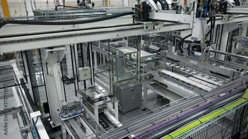 Solar Cells Sort and Scan Process In A Modern Photovoltaic Factory