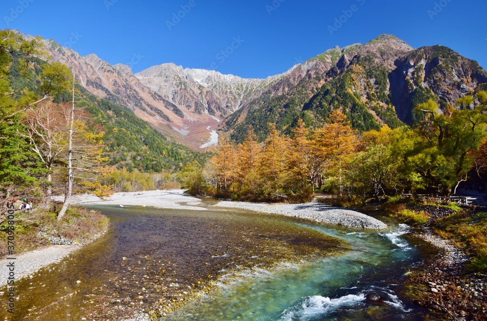 信州 上高地 秋景色 信州 上高地 秋景色