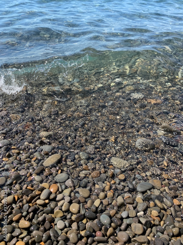 Pebble stones background, beach, natural colors Pebble stones background, beach, natural colors