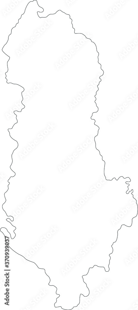 map of albania map of albania