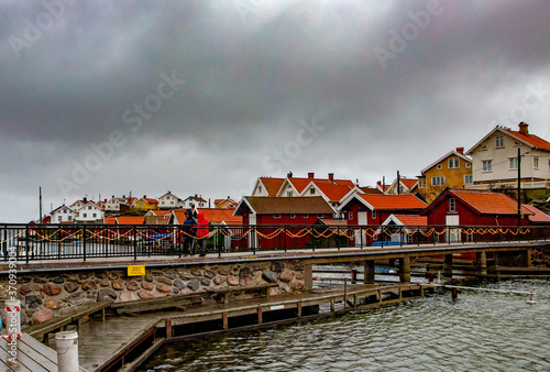 Village of fishermen in Sweden photo