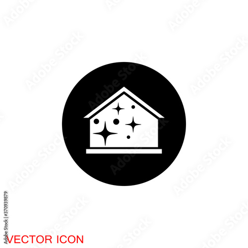 Cleaning icon. Industrial Cleaning Services Risky Cleaner