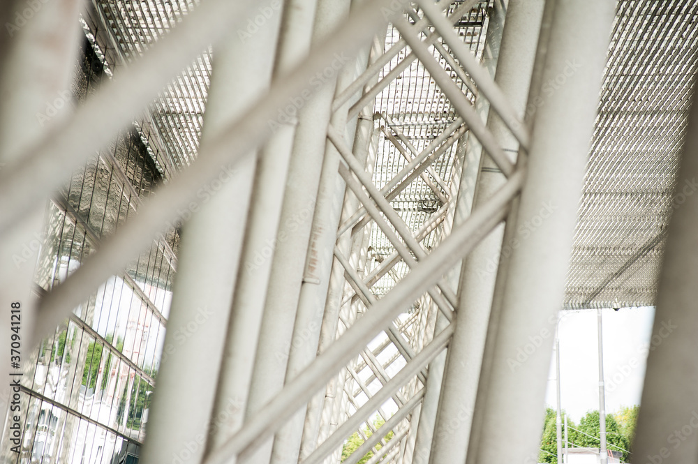 Obraz premium Large metal building structures in modern construction