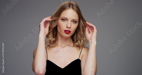 Wallpaper Mural 4K Slow Mo Shot Of Beautiful Brunet Woman Having A Photoshoot Torontodigital.ca