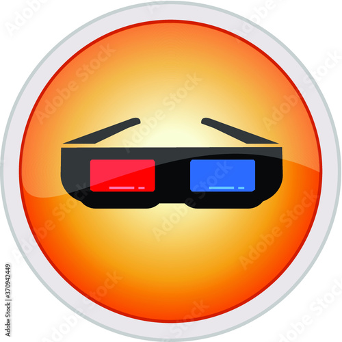 3d glasses icon vector illustration