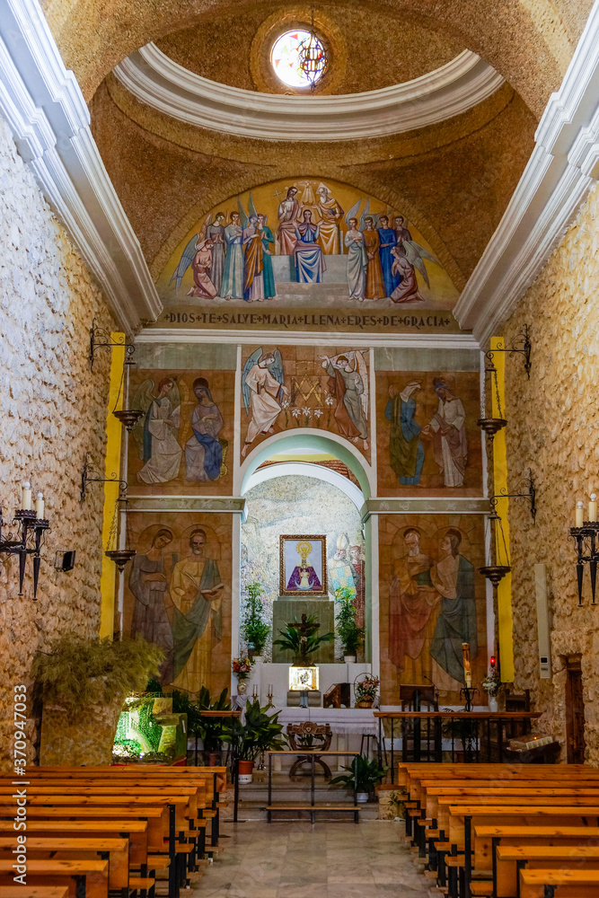 santuario de Tiscar, gotico con elementos mudejares, parque natural sierras de Cazorla, Segura y Las Villas, Jaen, Andalucia, Spain