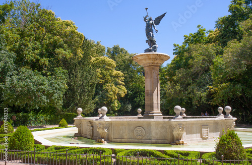 Allegory of The Fame fountain, Campo Grande park, Valladolid, Spain