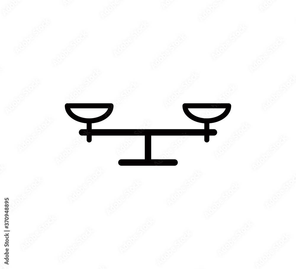 Scale icon vector flat style trendy illustration Scale icon vector flat style trendy illustration