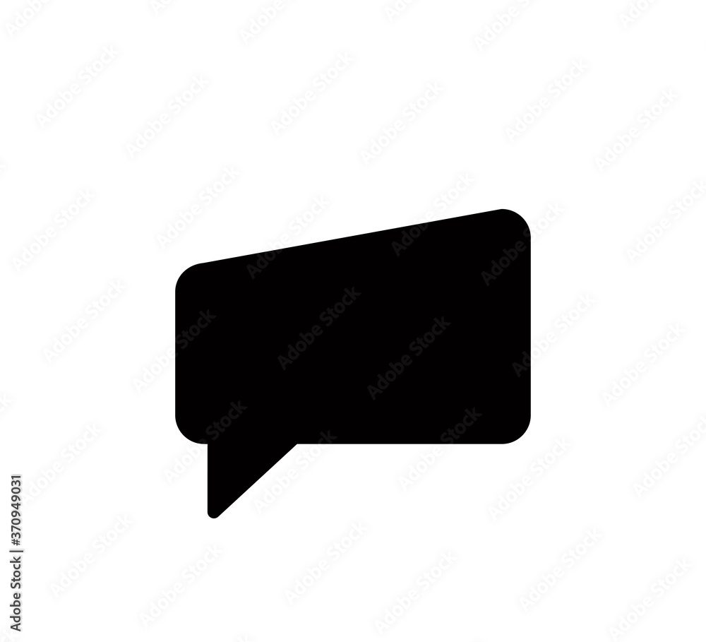 Bubble speech icon vector flat style illustration Bubble speech icon vector flat style illustration