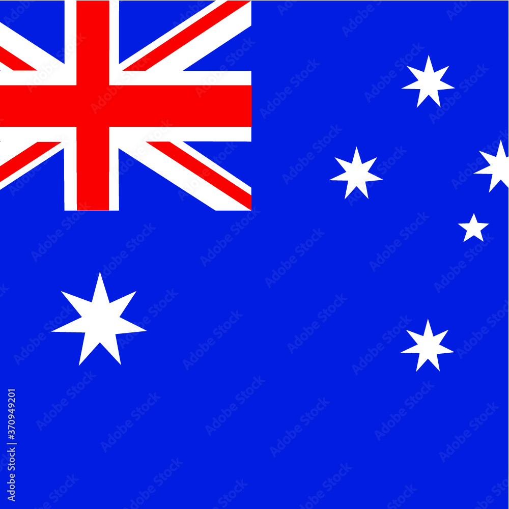 Fototapeta premium australia flag in the wind