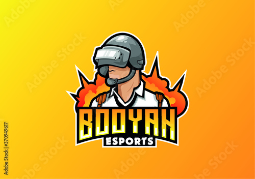 Esports Gaming  Logo – 100% vector with editable text – Very easy to edit this logo 