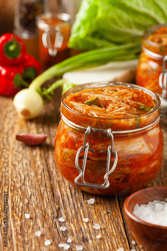 Kimchi cabbage. Perfect as an addition to dishes or eaten separately.