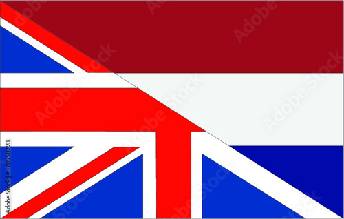 flag of british and netherlands