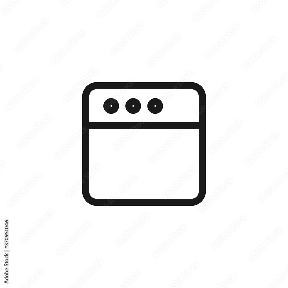 Web browser icon. Web page symbol modern, simple, vector, icon for website design, mobile app, ui. Vector Illustration Web browser icon. Web page symbol modern, simple, vector, icon for website design, mobile app, ui. Vector Illustration