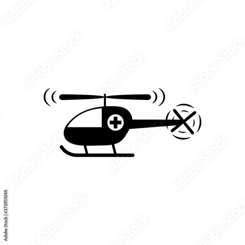 helicopter ambulance icon logo