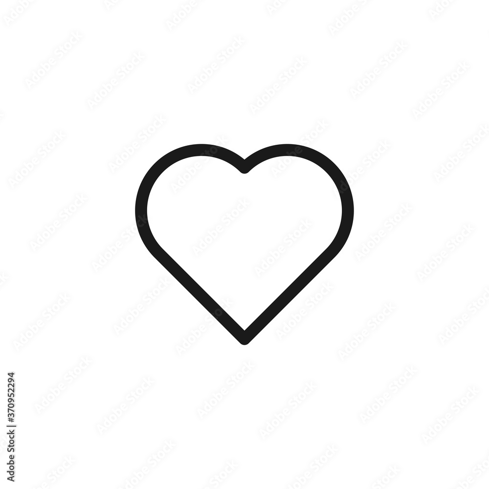 Heart social media icon. Like symbol modern, simple, vector, icon for website design, mobile app, ui. Vector Illustration