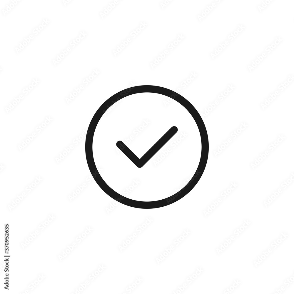 Tick icon. Check symbol modern, simple, vector, icon for website design, mobile app, ui. Vector Illustration Tick icon. Check symbol modern, simple, vector, icon for website design, mobile app, ui. Vector Illustration