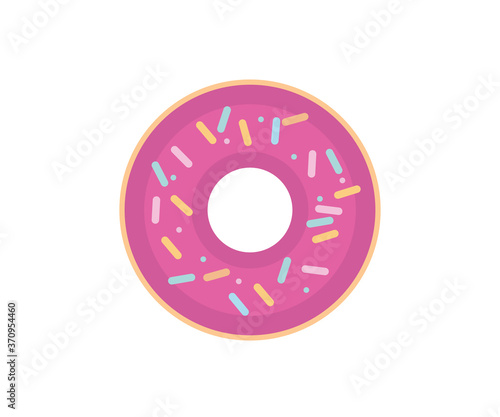 Donut vector icon. Donut vector illustration. 
