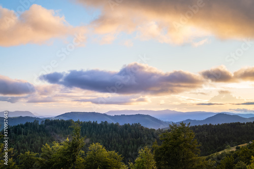 Sunset in mountain landscape. © Mihailo