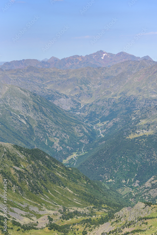 Beautiful mountain landscape in Pyrenees, Andorra