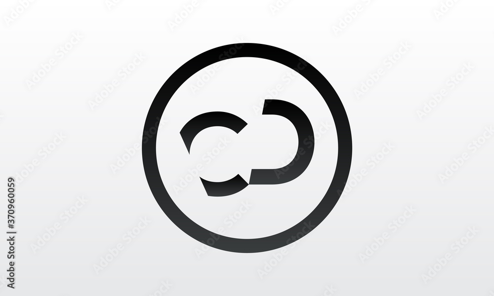 Obraz premium Initial CD Letter Logo With Creative Modern Business Typography Vector Template. Creative Letter CD Logo Vector.